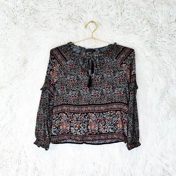 American Eagle Outfitters Tops - 𝅺american Eagle Outfitters floral boho blouse